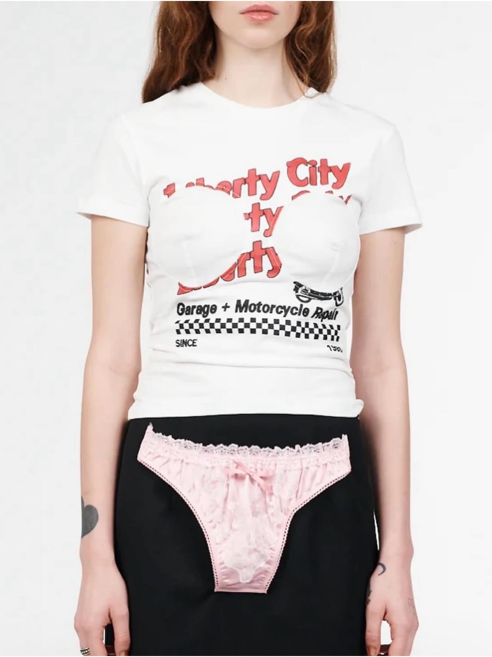 Vaquera is bullet bra baby tee XS
